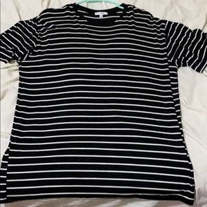 Striped graphic tee size M
